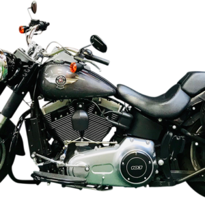 Oil Cooler Kit - Side Mount - Gloss Black - Softail