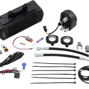 Side Mount Oil Cooler Kit - Gloss Black - Touring