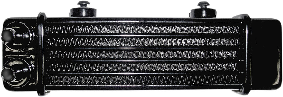 Universal Oil Cooler - 6-Row - Gloss Black