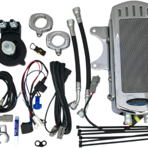 Side Mount Oil Cooler Kit - Chrome - Sportster
