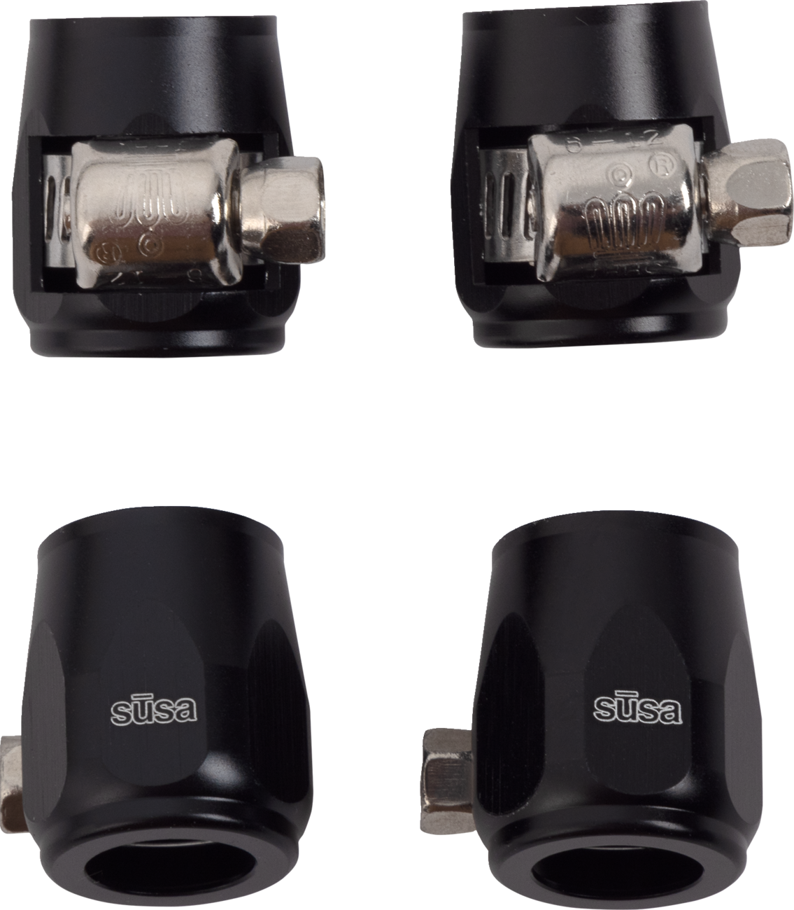 Hose Finishers - Black - 4-Pack