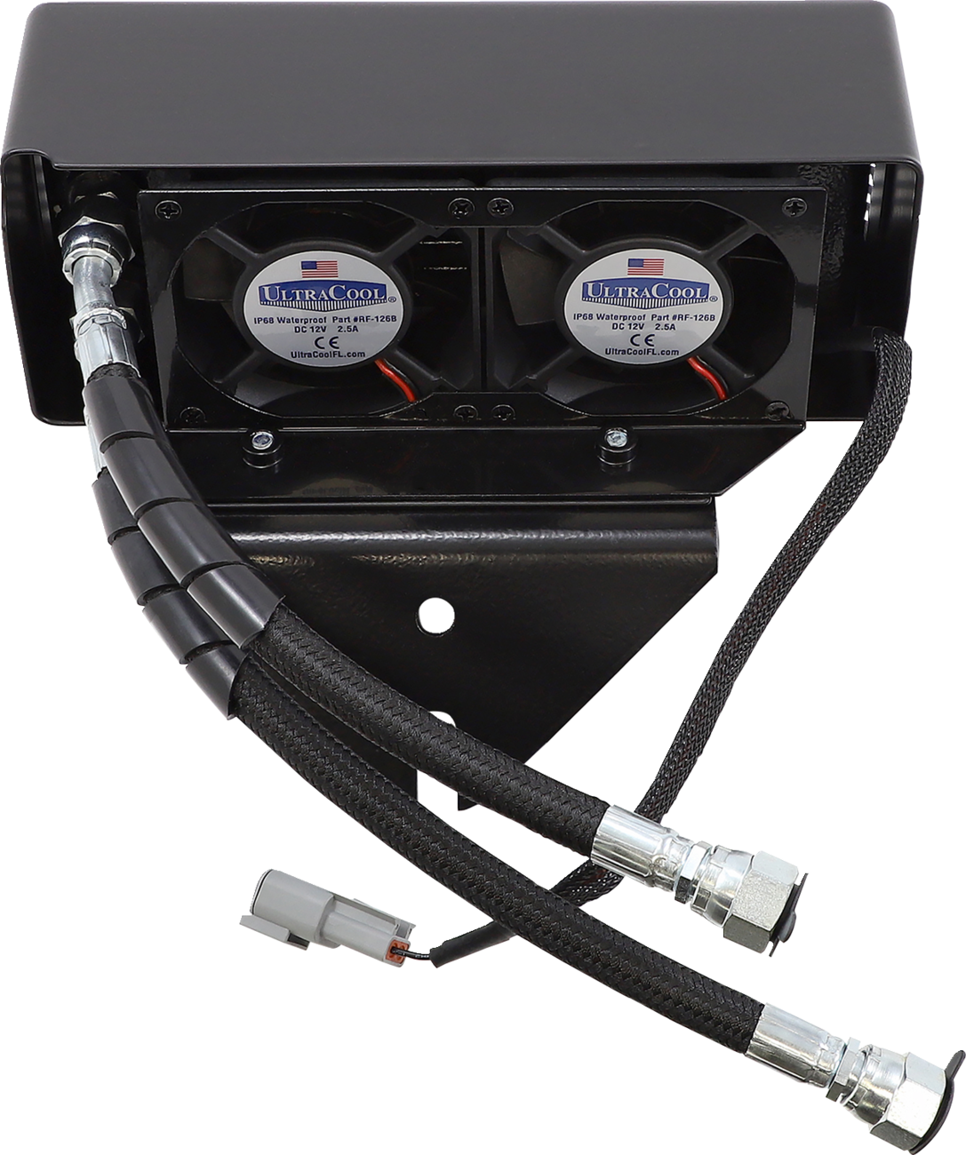 Oil Cooler Kit - Flat Black - Dyna