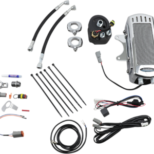 Side Mount Oil Cooler Kit - Chrome - Touring