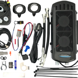 Side Mount Oil Cooler Kit - Gloss Black - Touring