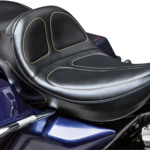 Maverick Daddy Long Legs Seat - Black - Stitched - FLT '02-'07