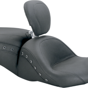 Lowdown Seat with Driver Backrest - Black Studded