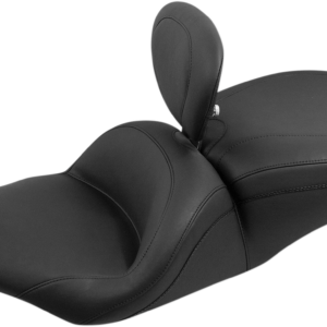 Lowdown Seat with Driver Backrest - Plain - FLHR '97-'07