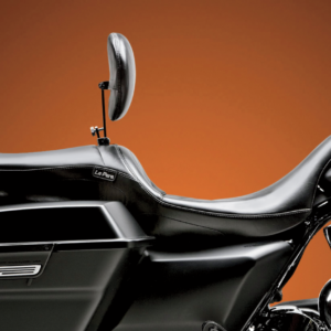 Maverick Seat - with Backrest - Smooth - Black - FL '08-'23
