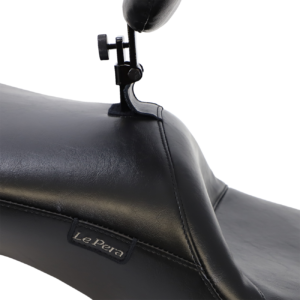 Maverick Daddy Long Legs Seat - With Backrest - Black - Smooth - FL '08-'23