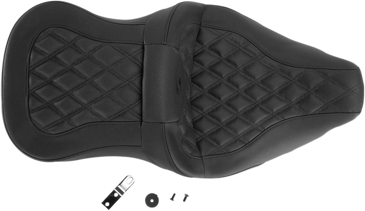Roadsofa™ Seat - Full Lattice Stitch - without Backrest - FLT/FLH '08-'23