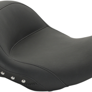 Lowdown Seat with Driver Backrest - Chrome Studded