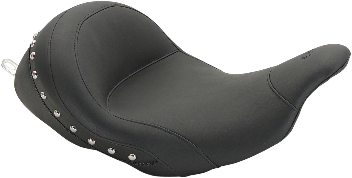 Lowdown Seat with Driver Backrest - Chrome Studded