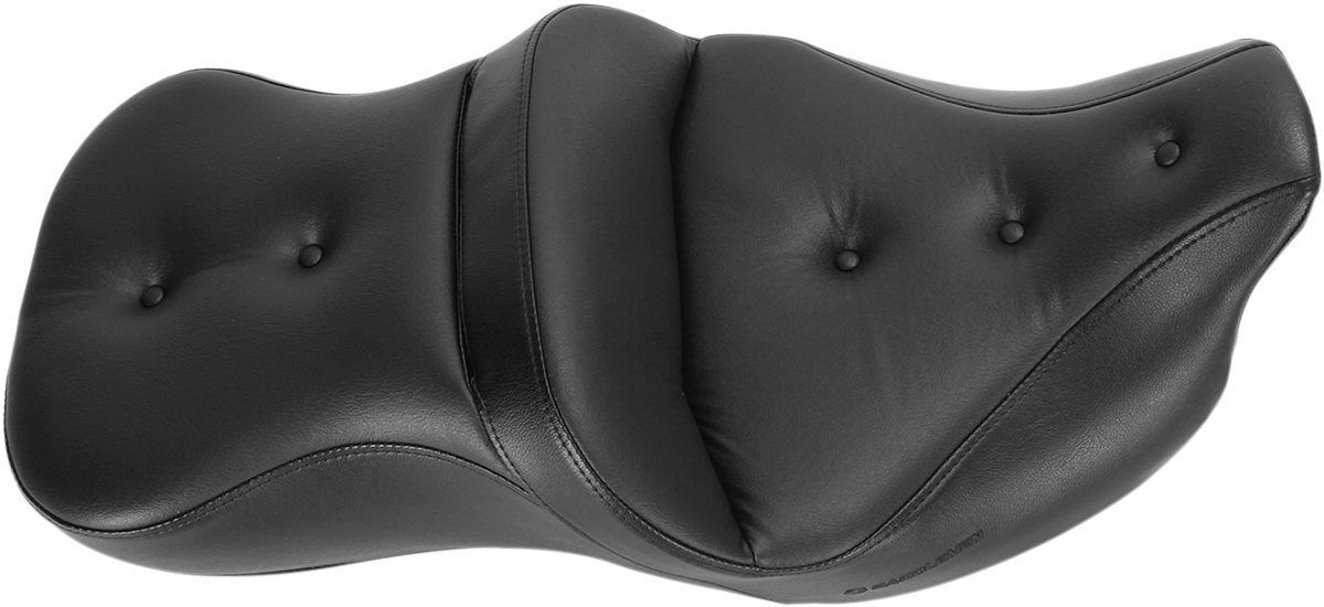 Pillow Top Roadsofa™ Seat - Heated - Black - '08-'23 FLH/FLT - Image 2