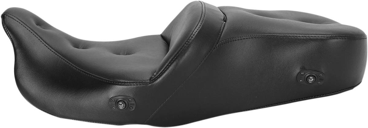 Pillow Top Roadsofa™ Seat - Heated - Black - '08-'23 FLH/FLT