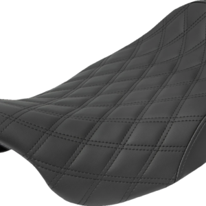 Renegade Solo Seat - Black - Lattice Stitched - '08-'23 FLH