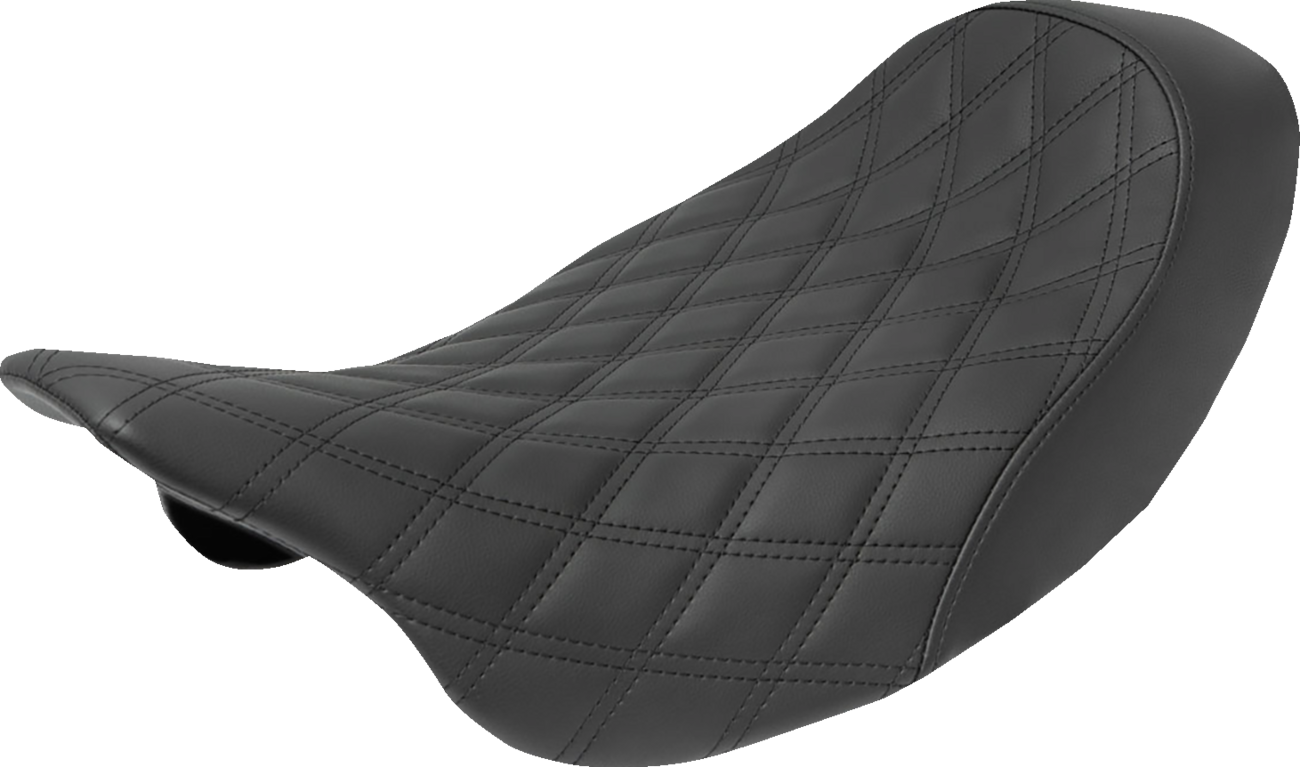 Renegade Solo Seat - Black - Lattice Stitched - '08-'23 FLH