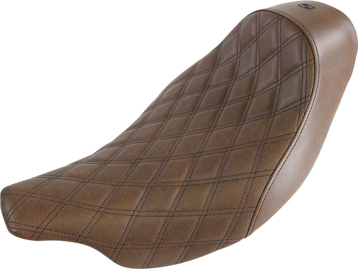 Renegade Solo Seat - Lattice Stitched - Brown - '08-'23 FL