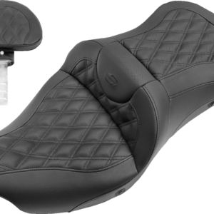 Extended Reach Roadsofa™ Seat - Lattice Stitched - Backrest - Heated - '08-'23 FL