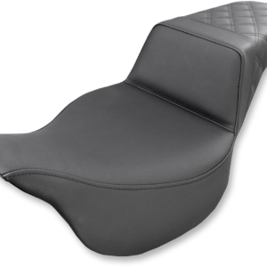 Step-Up Seat - Rear Lattice Stitch - Black - FL '08-'23
