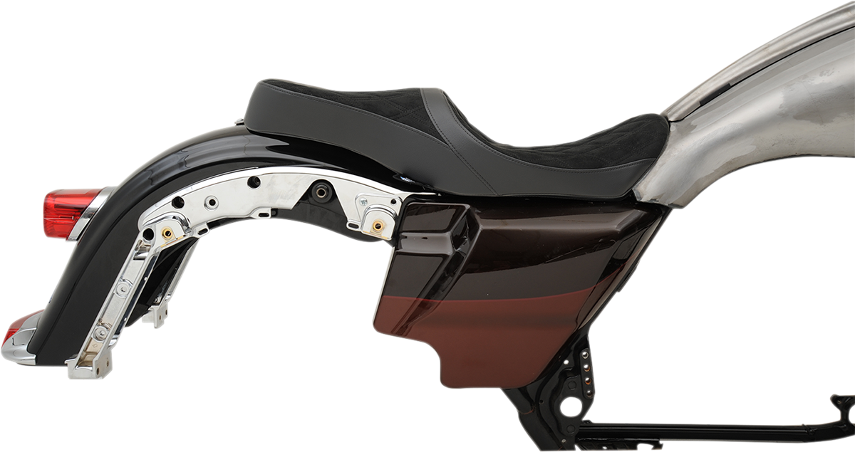 Low Touring Seat - Diamond - Ness Winged Tanks - FL '08-'23 - Image 5