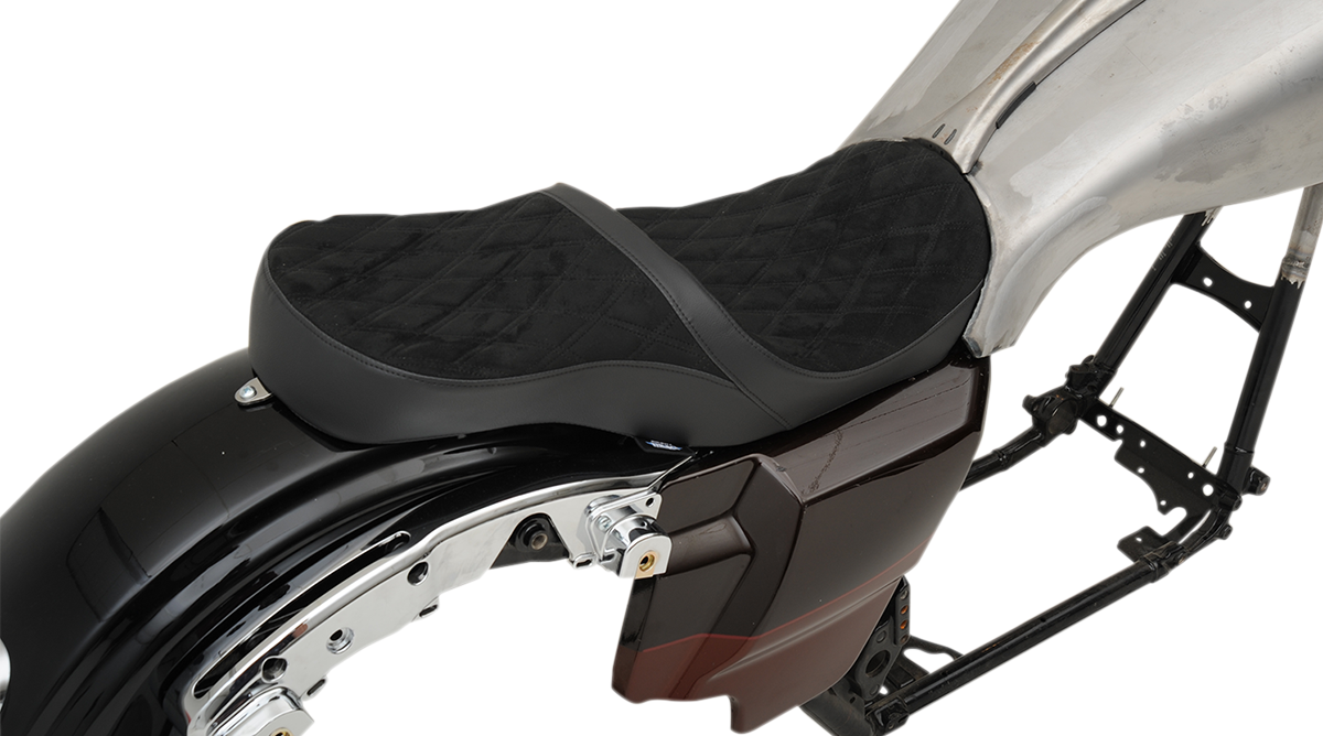 Low Touring Seat - Diamond - Ness Winged Tanks - FL '08-'23 - Image 4