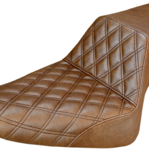 Step-Up Seat - Front Lattice Stitch - Brown - FLS