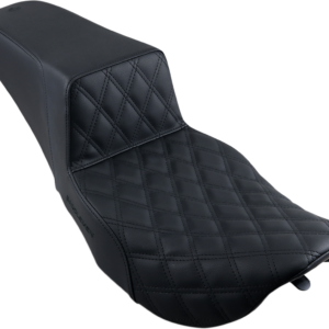 Step-Up Seat - Front Lattice Stitch - Black
