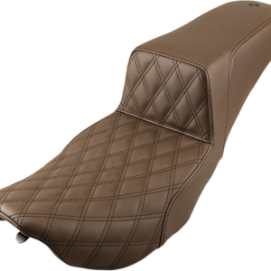 Step-Up Seat - Front Lattice Stitch - Brown