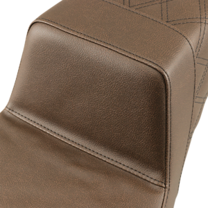 Step-Up Seat - Rear Lattice Stitch - Brown