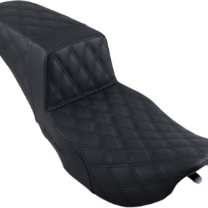 Step-Up Seat - Full Lattice Stitch - Black - FLHR/FLHX
