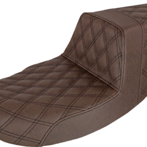 Step-Up Seat - Full Lattice Stitch - Brown