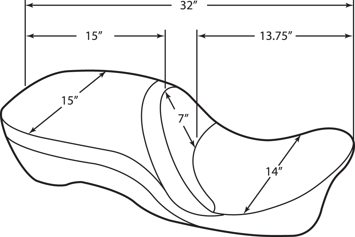 Touring Seat - Double Diamond - FL '97-'07 - Image 2