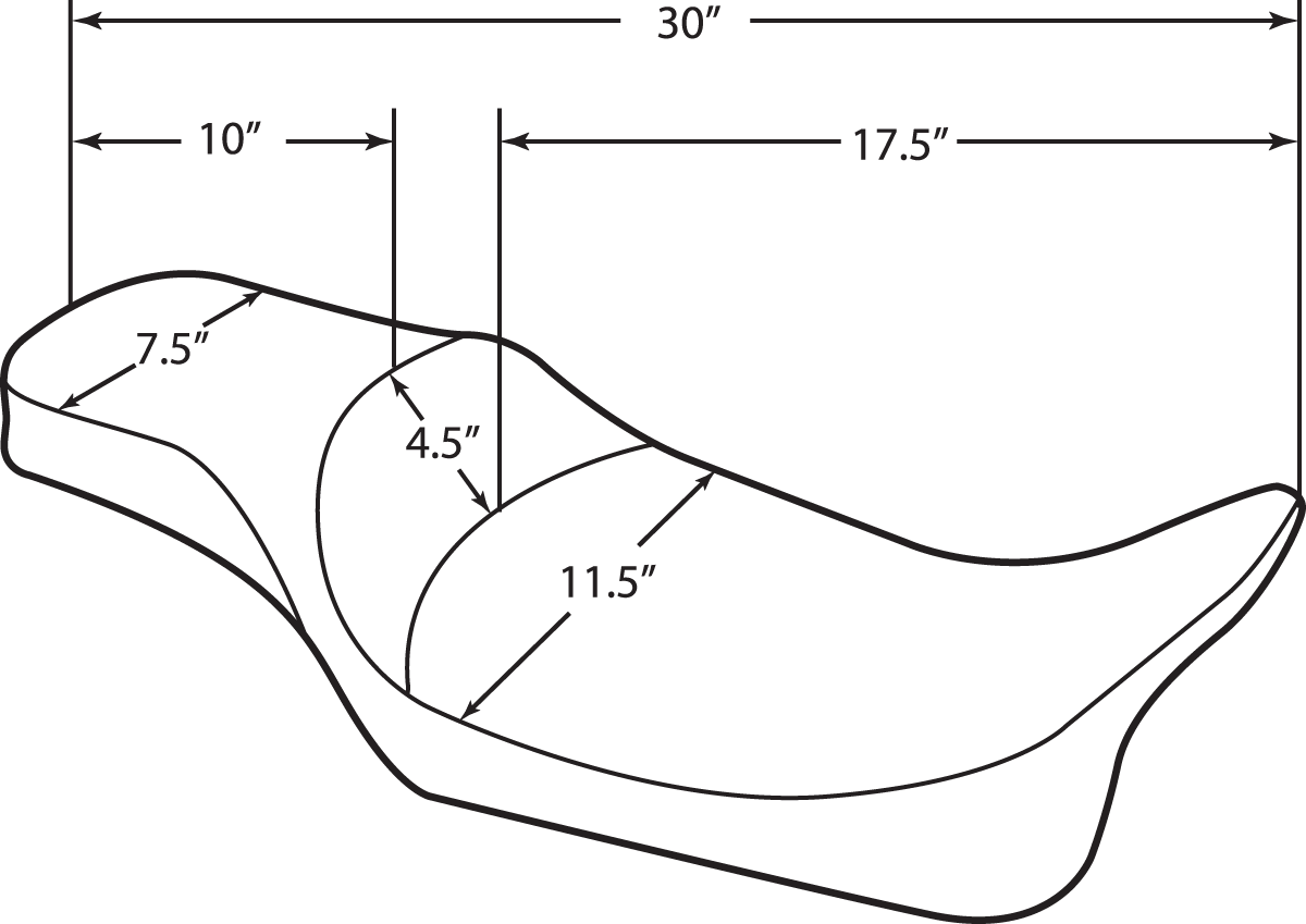 Extended Reach Predator Seat - Mild Stitched - FL '97-'07 - Image 4