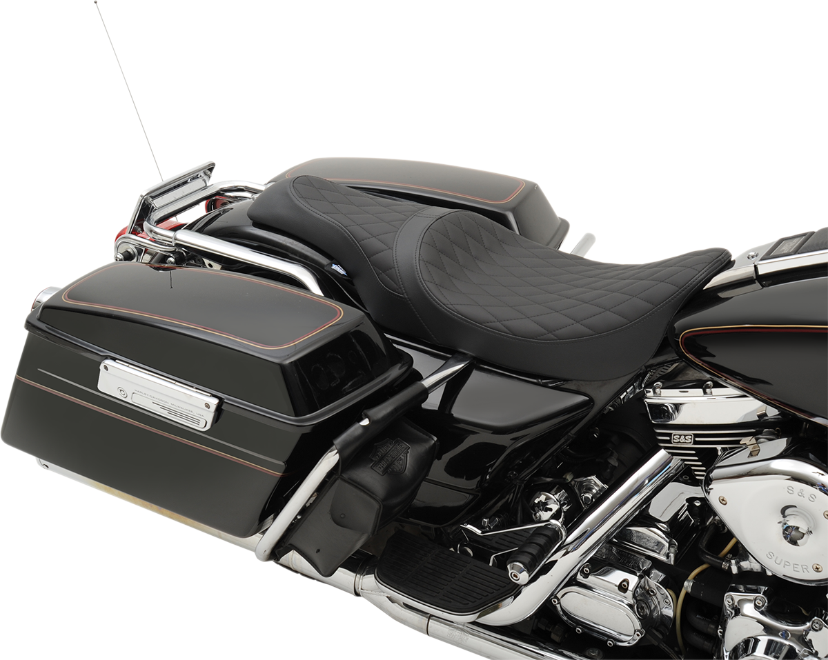 Caballero Seat - Solar Reflective Leather - Diamond Stitch - FL '97-'07