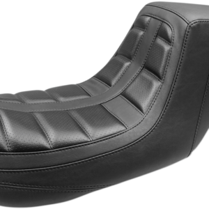 Squareback One-Piece Seat - Tuck and Roll - Black w/ Black Stitching