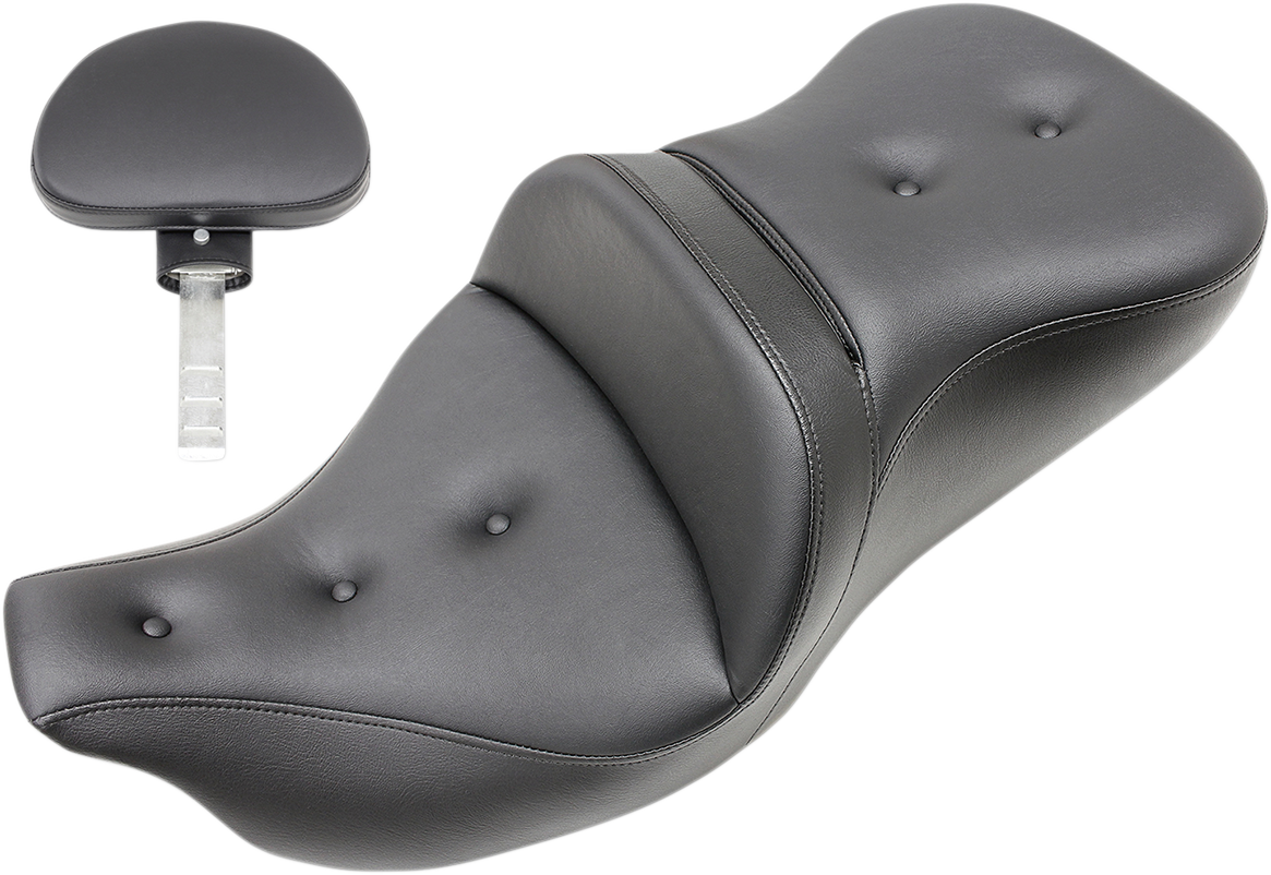 Roadsofa™ Seat - Pillow Top - with Backrest - Black - '09-'23 FLHTCUTG