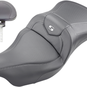 Roadsofa™ Seat - Carbon Fiber - with Backrest - Black - '09-'23 FLHTCUTG