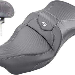 Roadsofa™ Seat - Heated - Carbon Fiber - with Backrest - Black - '09-'23 FLHTCUTG