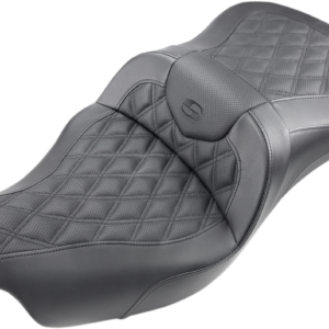 Roadsofa™ Seat - Full Lattice Stitch - without Backrest - Black - '09-'23 FLHTCUTG