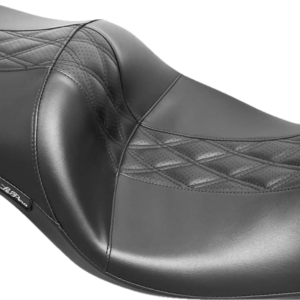 Maverick Seat - without Backrest - HR Black Inlay Double Diamond - Black - FL '08-'23