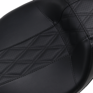 Outcast Daddy Long Legs Seat - Full-Length - w/o Backrest - Black w/Black Double Diamond - FL