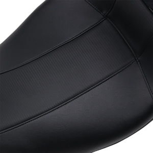 Outcast GT Seat - 2-Up - With Backrest - Black Carbon Fiber - FL '08-'23