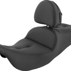 Pillow-Top Roadsofa™ Seat - with Backrest - Black - FLH/FLT '08-'23