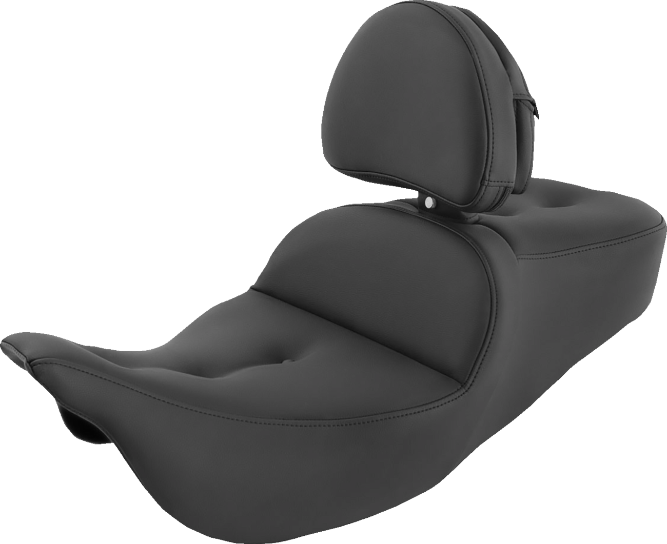 Pillow-Top Roadsofa™ Seat - with Backrest - Black - FLH/FLT '08-'23