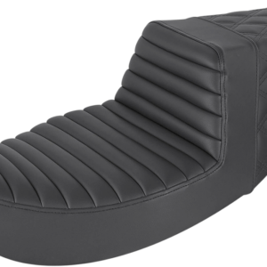 Step-Up Seat - Front Tuck-n-Roll/Rear Lattice Stitch - Black