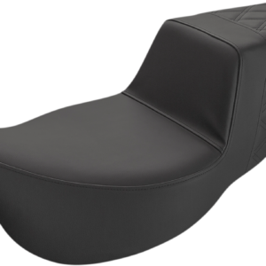 Step-Up Seat - Extended Reach - Rear Lattice Stitch - Black - FL '08-'23