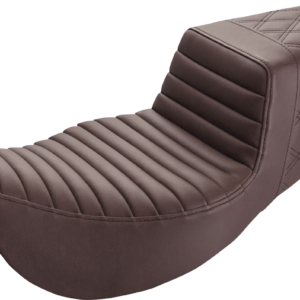 Step-Up Seat - Extended Reach - Front Tuck-n-Roll/Rear Lattice Stitch - Brown - FL '08-'23