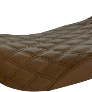 Renegade Solo Seat - Lattice Stitched - Brown - FL '97-'07