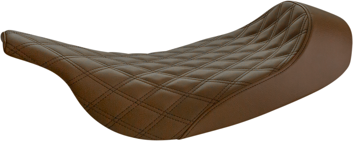 Renegade Solo Seat - Lattice Stitched - Brown - FL '97-'07