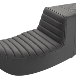 Step-Up Seat - Front Tuck-n-Roll/Rear Lattice Stitch - Black